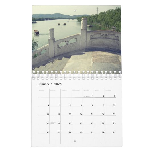 Peking zomerpaleis pagoda kalender 2016 (Jan 2026)