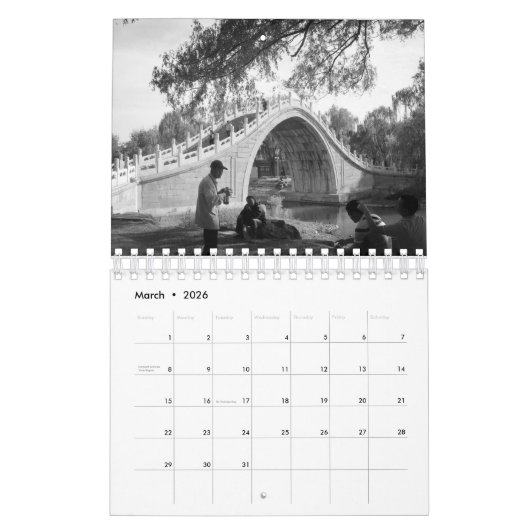 Peking zomerpaleis pagoda kalender 2016 (Mar 2026)
