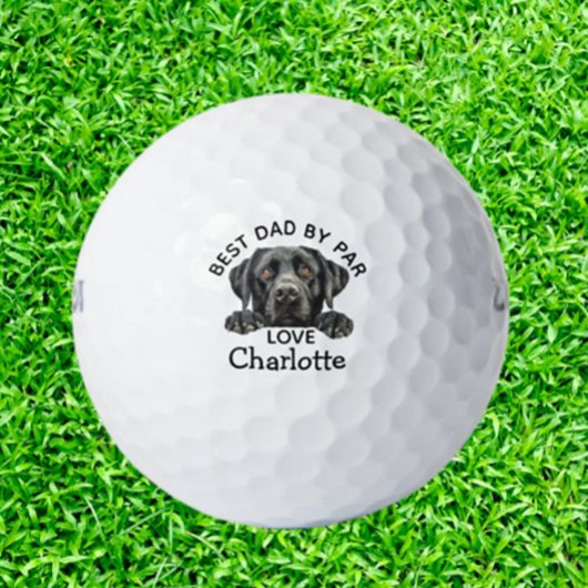 Peking zwart labrador puppy thema golfballen