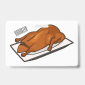 Pekingeend cartoonillustratie badge (Achterkant)