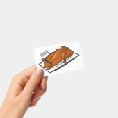 Pekingeend cartoonillustratie badge (Handheld)
