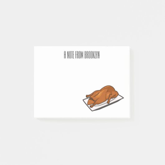 Pekingeend cartoonillustratie  post-it® notes (Voorkant)