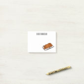 Pekingeend cartoonillustratie  post-it® notes (Op bureau)