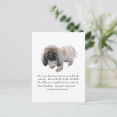 Pekingees Aandenken - VROUW Briefkaart (Staand voorkant)