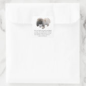 Pekingees Aandenken - VROUW Vierkante Sticker (Tas)