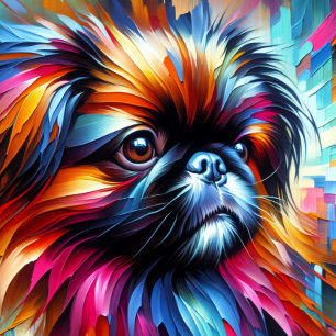 Pekingees Acrylprint   Kleurrijk   Levendig Legpuzzel