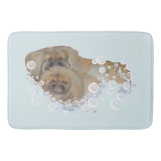 Pekingees badtijd badmat (Voorkant)