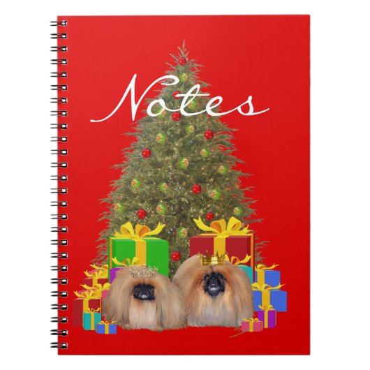 Pekingees bij de Boom Notitieboek (Voorkant)