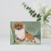 Pekingees briefkaart (Staand voorkant)