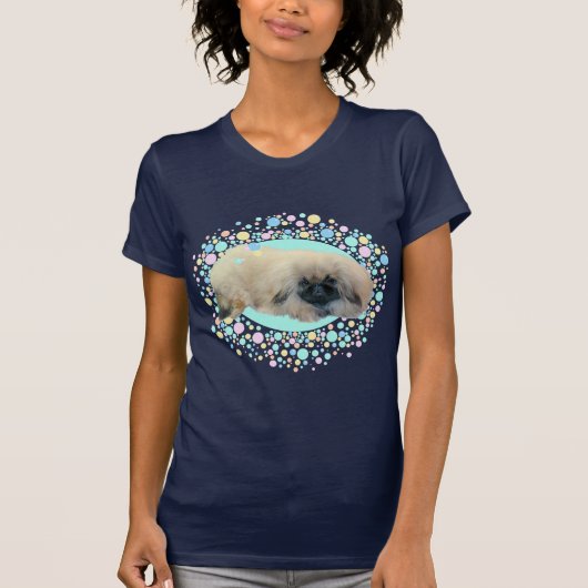 Pekingees Bubbel Geluk T-shirt (Voorkant)