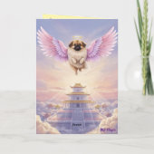 Pekingees condoleancekaart kaart (Achterkant)