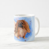 Pekingees Echte Blauwe Koffiemok (Voorkant rechts)