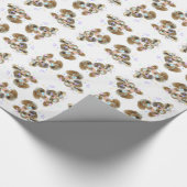 Pekingees Feestgroep Cadeaupapier (Hoek)