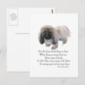 Pekingees Hond Regenboogbrug Briefkaart (Voorkant / Achterkant)