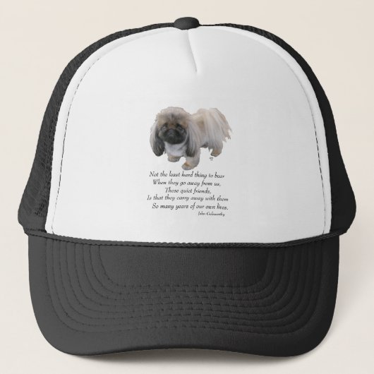 Pekingees Hond Regenboogbrug Trucker Pet (Voorkant)