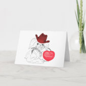 Pekingees Hond Valentijn Kaart (Voorkant)