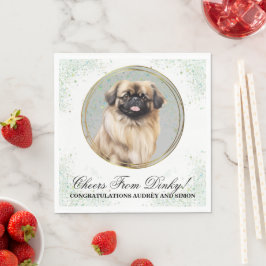 Pekingees Honden Trouwservetten Met Honden Foto Servet