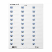 Pekingees in de Winter Etiket (Full Sheet)