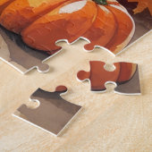 Pekingees in Herfstbladeren Dankbaarheid Kunst Legpuzzel (Zijkant)
