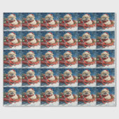 Pekingees in slee Let it Snow Kerstmis Cadeaupapier (Vlak)