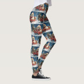 Pekingees in slee Let it Snow Kerstmis Leggings (Rechts)