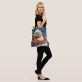 Pekingees in slee Let it Snow Kerstmis Tote Bag (Op model)