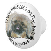 Pekingees Keramische Knop (Rechts)