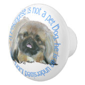 Pekingees Keramische Knop (Rechts)