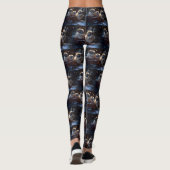 Pekingees Kerstfeest Seizoen Leggings (Achterkant)