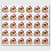 Pekingees Kerstmis Cadeaupapier (Vlak)