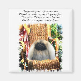 Pekingees Kunst Cadeaus Magneet