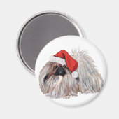 Pekingees met Kerstmis Magneet (Voorkant / Achterkant)