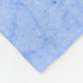 Pekingees op Blauw Fleece Deken (Hoek)