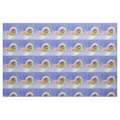 Pekingees op Blauwe Stof (Fat Quarter)