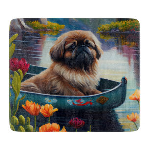 Pekingees op een peddel: Een landschappelijk avont Snijplank