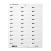Pekingees Patriottische Retouradreslabels Etiket (Full Sheet)