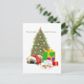 Pekingees Puppy 1e Kerstmis Feestdagenkaart (Staand voorkant)