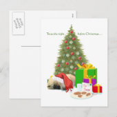 Pekingees Puppy 1e Kerstmis Feestdagenkaart (Voorkant / Achterkant)
