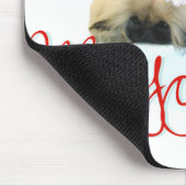 Pekingees Puppy 1e Kerstmis Muismat (Hoek)