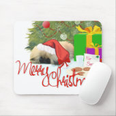 Pekingees Puppy 1e Kerstmis Muismat (Met muis)