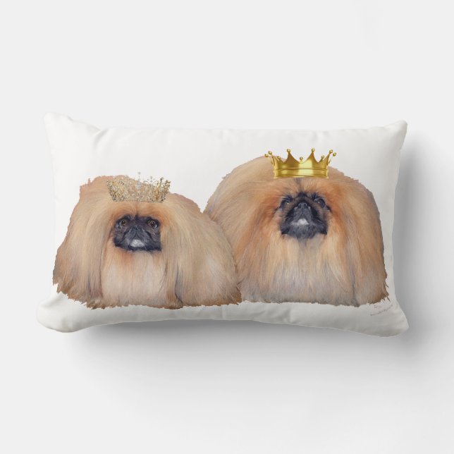 Pekingees Regeert Mijn Wereld Kussen (Voorkant)
