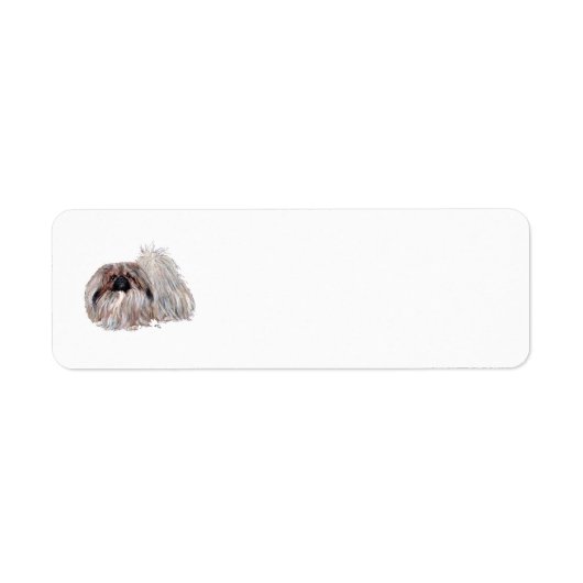 Pekingees Retouradreslabels Etiket (Voorkant)