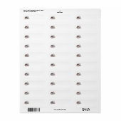 Pekingees Retouradreslabels Etiket (Full Sheet)