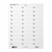 Pekingees Retouradreslabels Etiket (Full Sheet)
