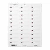 Pekingees Retouradreslabels Etiket (Full Sheet)