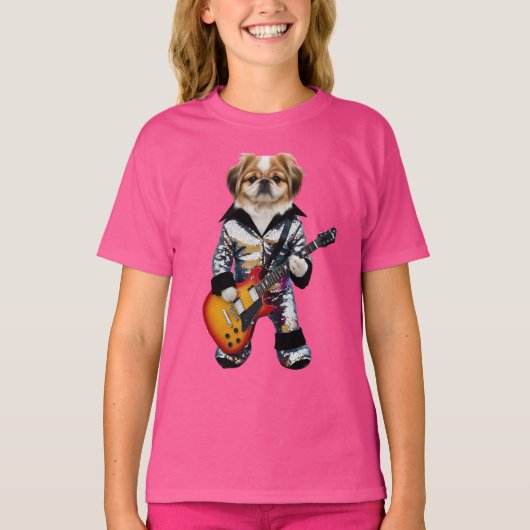 Pekingees Rockster Kind T-Shirt (Voorkant)