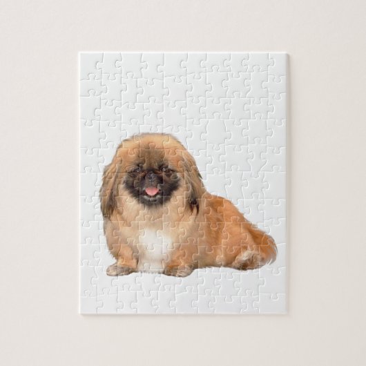 Pekingees (rood, zwart masker #1) legpuzzel (Verticaal)