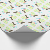 Pekingees Verjaardagsballonnen Cadeaupapier (Hoek)
