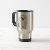 Pekingees (Wit #2) Reisbeker (Voorkant links)