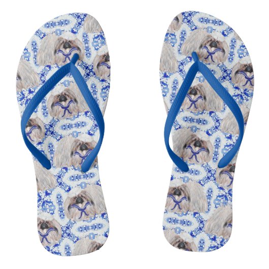 Pekingees Zeiler Teenslippers (Voetbed)